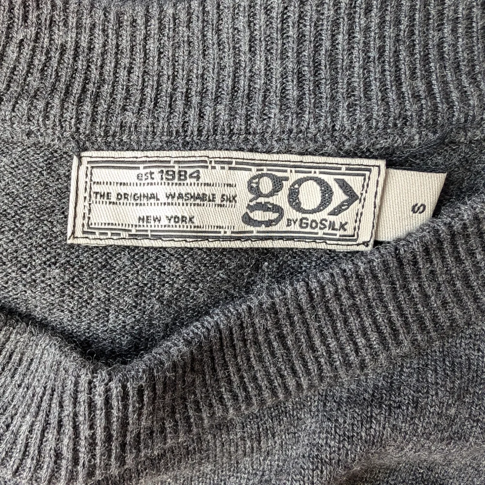 Silk & Wool Mixed Media Dress Charcoal Gray Black Lagenlook Minimal Quiet Luxury